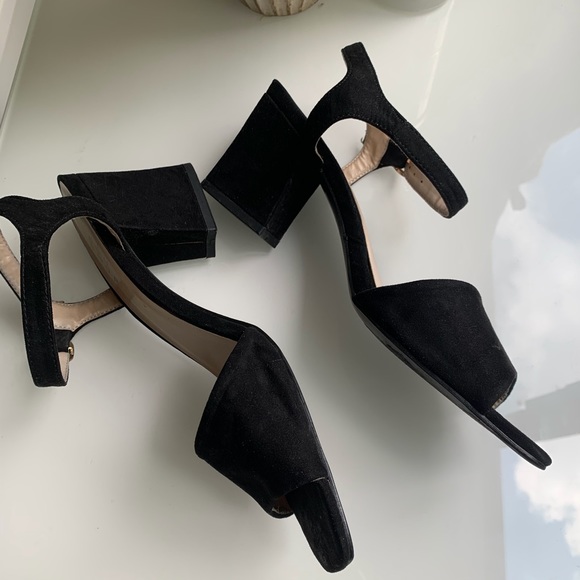 Shu Shop Black Strappy Heels - Picture 2 of 3